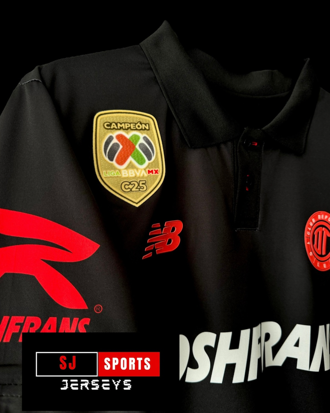 25/26 Toluca 3rd Kit Black