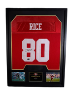 Jerry Rice Framed Signed 49ers Jersey - Beckett Authenticated
