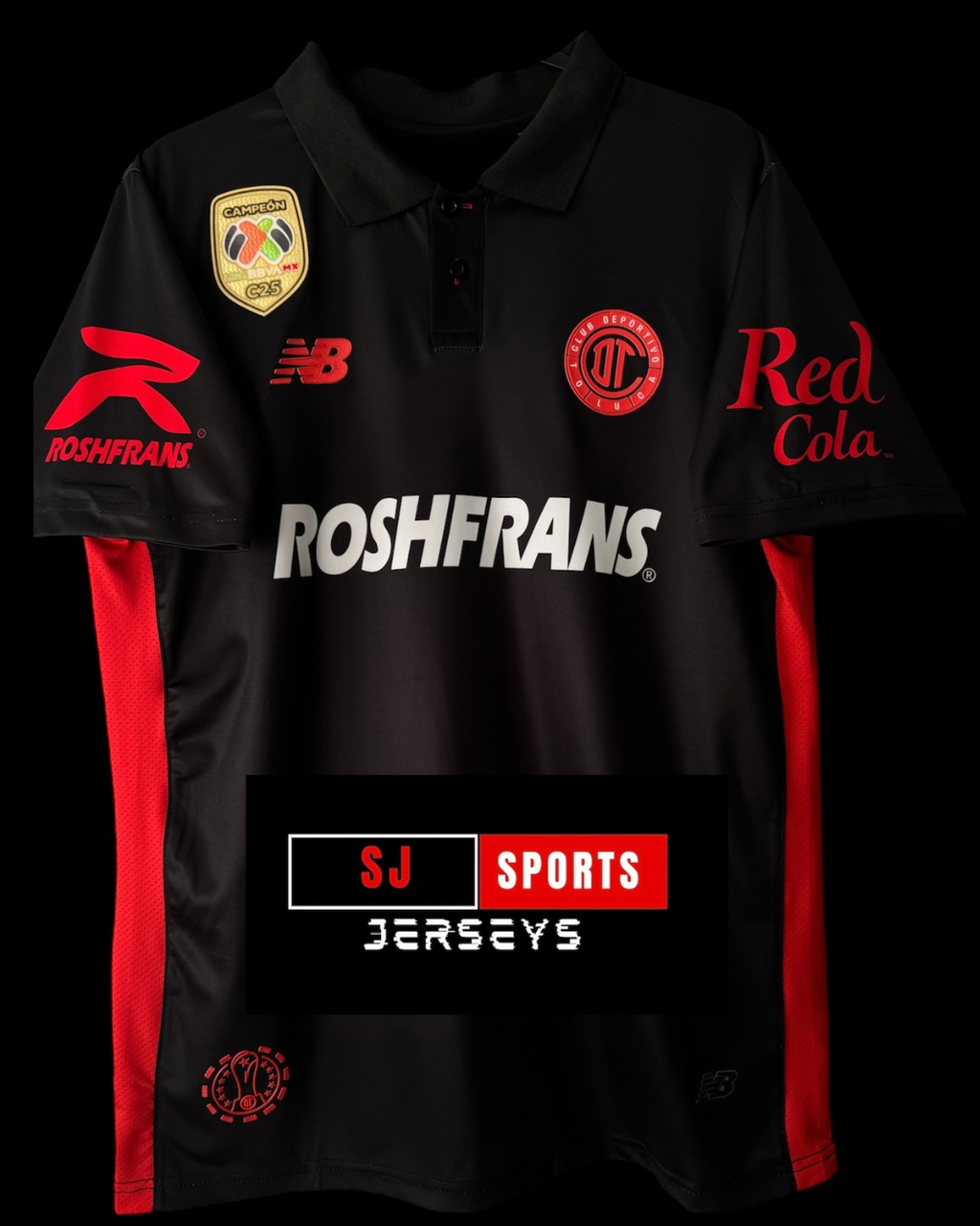 25/26 Toluca 3rd Kit Black
