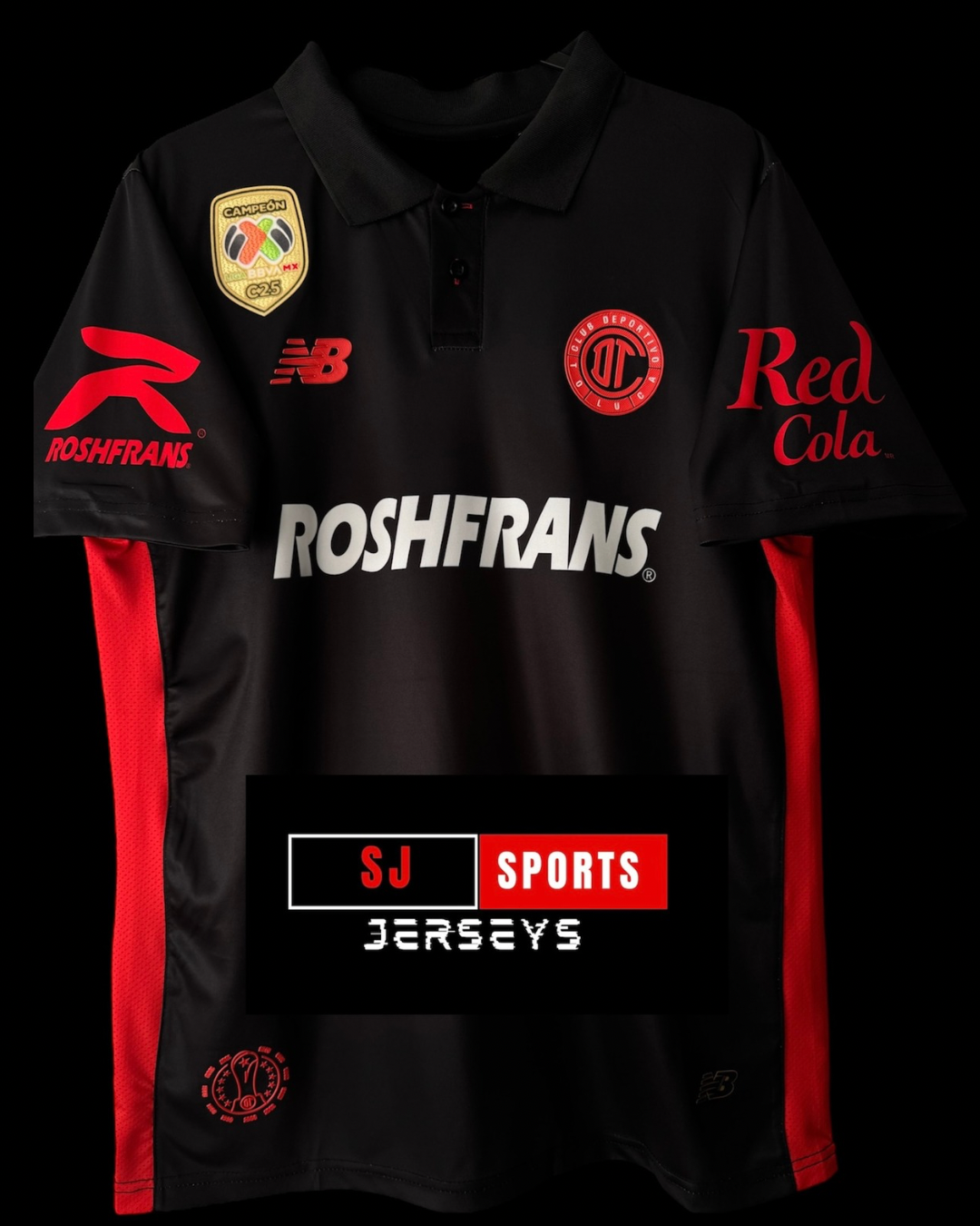 25/26 Toluca 3rd Kit Black