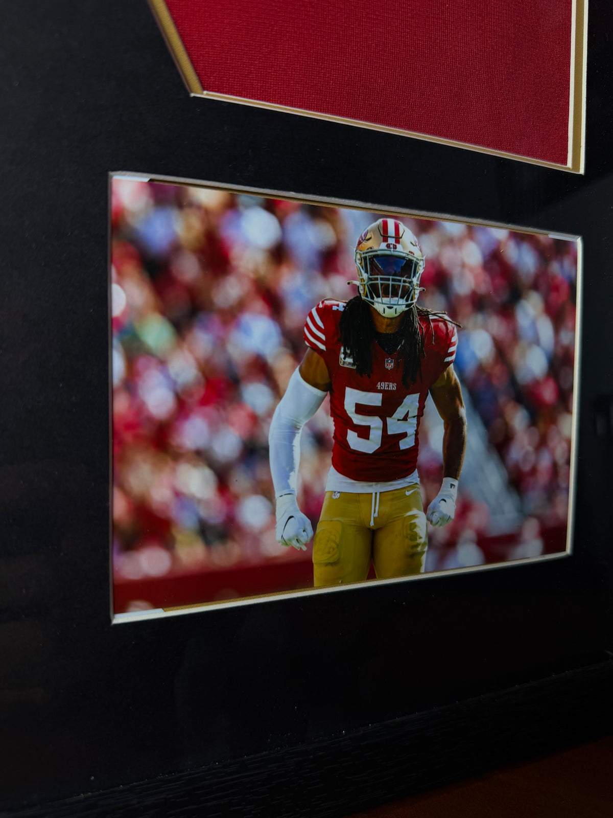 Fred Warner Framed Signed 49ers Jersey - Beckett Authenticated