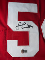 Fred Warner Framed Signed 49ers Jersey - Beckett Authenticated