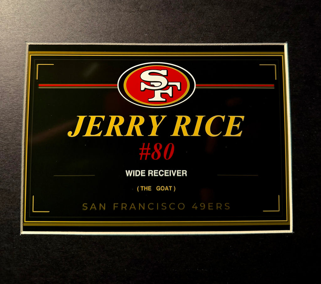 Jerry Rice Framed Signed 49ers Jersey - Beckett Authenticated