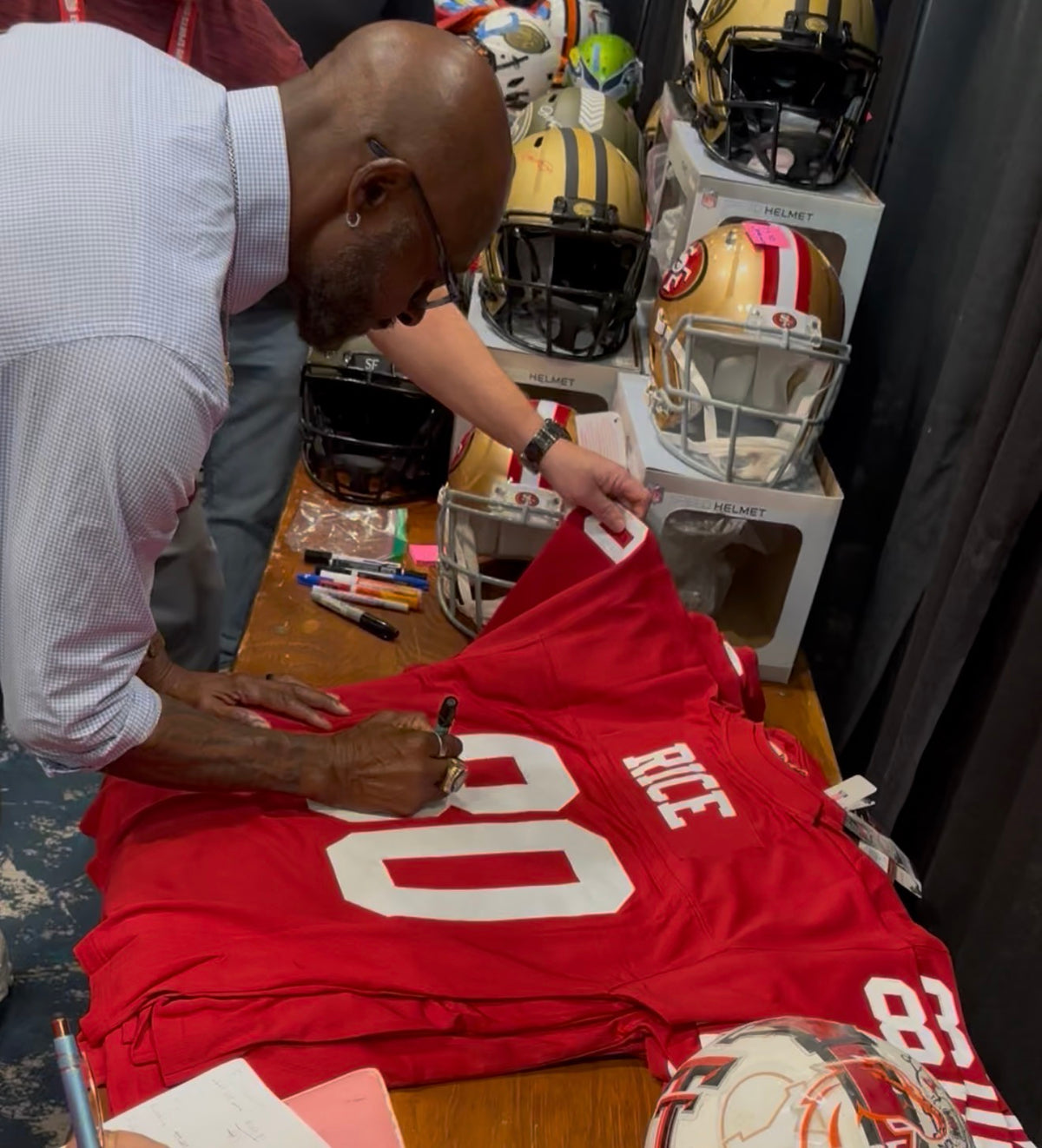 Jerry Rice Framed Signed 49ers Jersey - Beckett Authenticated