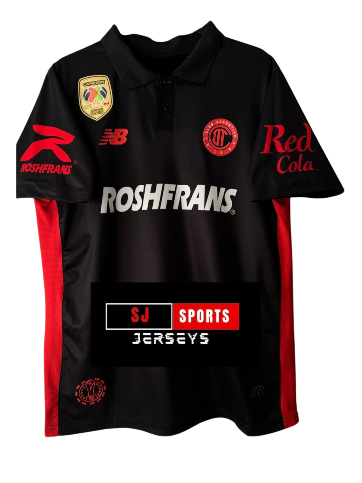 Toluca 25/26 Third Kit Jersey - Black