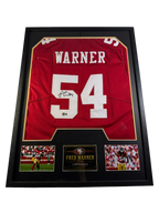 Fred Warner Framed Signed 49ers Jersey - Beckett Authenticated